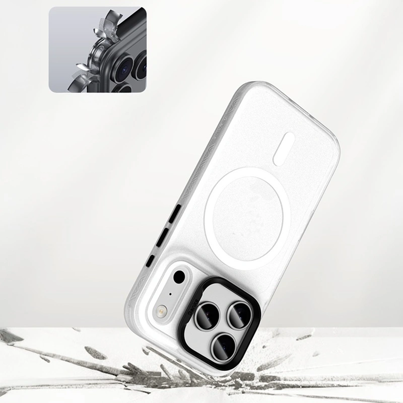 Benks iPhone 17 Pro Lucid Armor dėklas, balta, 3 nuotrauka